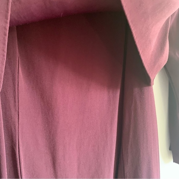 THE Kooples Crepe Viscose Shift Dress in Wine Color Size L - Picture 8 of 16